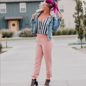 Relaxed Pink Joggers